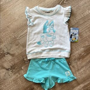 Bluey NWT Tank and Short Set size 4T
